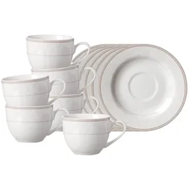 Ritzenhoff & Breker Espressotasse mit Untertasse 0,09 l Beige 6 St.