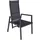 Garden Pleasure SINTRA Gartenstuhl 66 x 55 x 103 cm grau/schwarz 1 St.