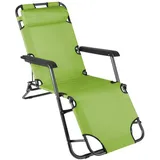 VCM Sonnenliege 155 x 46 cm hellgrün klappbar