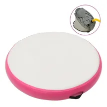 vidaXL Aufblasbare Gymnastikmatte mit Pumpe 100x100x10 cm PVC Rosa
