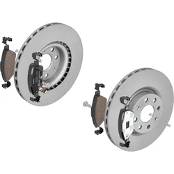 ATE Bremsensatz, Scheibenbremse vorne rechts links belüftet 284mm für FIAT VAUXHALL OPEL 93188918 93169174 93169254 1420-22545