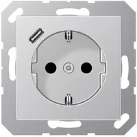 Jung USB-Steckdose 16 A Aluminium