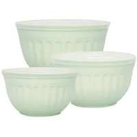 GREENGATE Schüssel 3er Set Alice aus Kunststoff, hellgrün