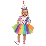 Fun World Clown-Kostüm Pünktchen Clown, Damit können kleine Clowns punkten! weiß 98-104