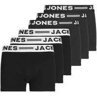 JACK & JONES SENSE TRUNKS Schwarz/Weiß 176 6er Pack