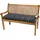 TexDeko Bankauflage 180 x 50 x 8 cm grau 1 St.