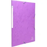 Exacompta Sammelmappe mit Gummizug und 3 Klappen aus Monoblock Scotten Manila-Karton 425g/qm für Format DIN A4
