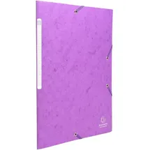 Exacompta Sammelmappe mit Gummizug und 3 Klappen aus Monoblock Scotten Manila-Karton 425g/qm für Format DIN A4
