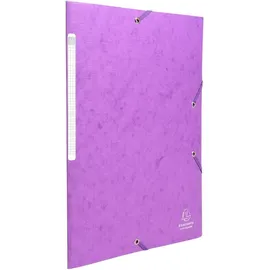 Exacompta Sammelmappe mit Gummizug und 3 Klappen aus Monoblock Scotten Manila-Karton 425g/qm für Format DIN A4