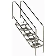 Ideal Edelstahl Modell 08.1 Treppe Miami 139,9 cm x 133,8 cm Edelstahl/ABS