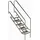 Ideal Edelstahl Modell 08.1 Treppe Miami 139,9 cm x 133,8 cm Edelstahl/ABS