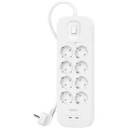 Belkin Steckdosenl./Überspannung 8-fach, 2xUSB-C 900J. SRB004vf2M