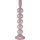 AM Design Kerzenleuchter Stabkerzenhalter aus Glas Rosa