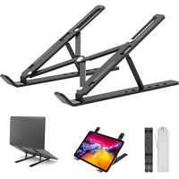 Laptop-Ständer, verstellbare Notebook-Ständer, Halterung für Schreibtisch, tragbarer Tablet- und Computer-Ständer, faltbar, ergonomisch, für Laptops und Tablets geeignet.