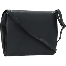 Harold's Fold Umhängetasche Leder Schwarz