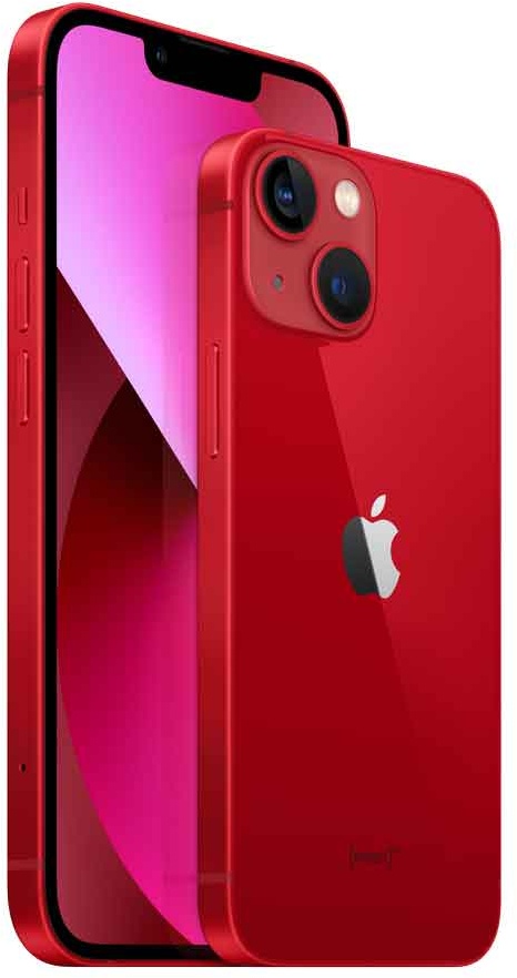 Apple iPhone 13 - (PRODUCT) RED - Smartphone - Dual-SIM - 5G NR - 256GB - 6.1" - 2532 x 1170 Pixel (460 ppi (Pixel pro" )) - Super Retina XDR Display - 2 x Rückkamera 12 MP Frontkamera - Rot (MLQ93ZD/A)