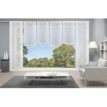 HOME WOHNIDEEN Schiebegardine HOME WOHNIDEEN "JENNA" Gr. 2, weiß, B:57cm H:245cm, Polyester, Gardinen, Schiebevorhang Jacquard Set