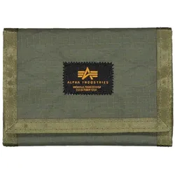 Alpha Industries  Geldbeutel Combat Label Wallet - dark olive  in Grün, Einheitsgrösse