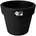 Blumentopf 47 5 lebhaft schwarz