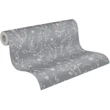 A.S. Création Floral Vliestapete 10,05 m x 0,53 m 395463 Grau/ Silber
