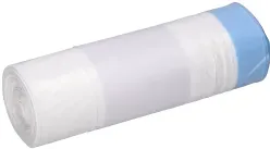 DEISS HDPE Müllbeutel 30 Liter mit Zugband, weiß 56004 , 1 Rolle = 25 Beutel