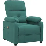 vidaXL Massagesessel Sandi Stoff 90 x 100 x 0 cm Dunkelgrün