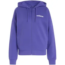 adidas Damen, Essentials LINEAR FRENCH Terry Hoodie Sweatshirt, pure Purple/White, L