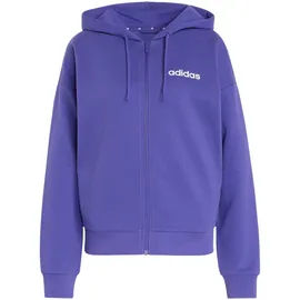 adidas Damen, Essentials LINEAR FRENCH Terry Hoodie Sweatshirt, pure Purple/White, L