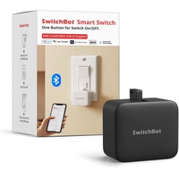 SwitchBot Smart Switch Toggle - Machen Sie Schalter intelligent, App- und Timer-Steuerung, fügen Sie Hub Mini hinzu, um es mit Alexa, Google Home und IFTTT Kompatibel zu Machen(Schwarz)