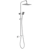 a&n&a aQualine Aqualine TALIA Duschsäule mit Thermostat-Armatur, Chrom - Silber