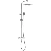 a&n&a aQualine Aqualine TALIA Duschsäule mit Thermostat-Armatur, Chrom - Silber