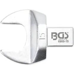 BGS Einsteck-Maulschlüssel 6900-15, 15 mm, Aufnahme 9 x 12 mm