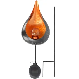 ez solar Solar LED Gartenleuchte Vintage CALLA Metall orange