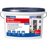 Baufan Fassadenfarbe EXTRA 2,5 l weiß Dispersionsfarbe wetterbeständig