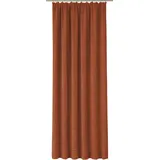 Wirth Vorhang WIRTH "Trondheim B", braun (rost), B:132cm H:155cm, Chenille, Polyacryl, Gardinen, nach Maß