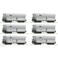 Roco 6-tlg. Set: Selbstentladewagen Falns GATX 6600220 H0