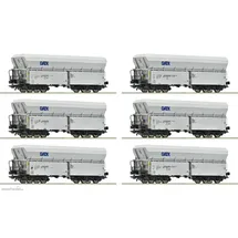 Roco 6-tlg. Set: Selbstentladewagen Falns GATX 6600220 H0