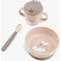 Done by Deer Foodie Geschirr-Set Happy clouds rosa