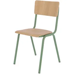 Stuhl Zero, stapelbar, Salbei / Eiche