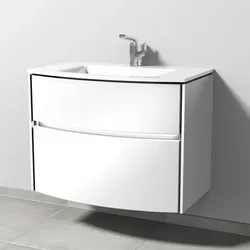 Sanipa Waschtischunterschrank „Twiga“ 818 × 605 × 459 mm in Weiß (glanz), mit Beleuchtung