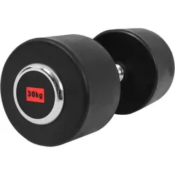 Kurzhantel Profi Gummi 2.5-50 KG SCHWARZ|SCHWARZ|SCHWARZ 30kg