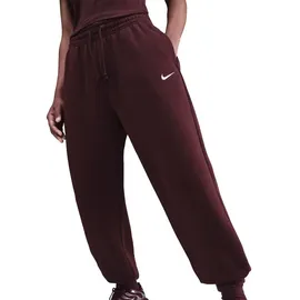 Nike Phoenix Fleece Jogginghose Burgundy Crush/Sail L