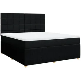 vidaXL Boxspringbett 180 x 200 cm Schwarz