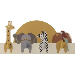 Mallen Garderobenleiste für Kinder 40 cm Tiere