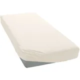 bellana Spannbettlaken Mako-Jersey exclusiv 180 x 200 - 200 x 200 cm creme