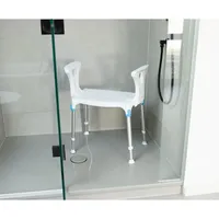 Eschenbach Duschhocker laguna mit Armlehne 150 kg höhenverstellbar weiß