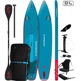 Starboard - Touring M Deluxe Lite 12'6' x 30' SUP Board Set inkl. Paddel und Kayak Sitz - blau