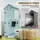 Outsunny Gartenschrank 0,77 x 0,54 m Hellblau+Grün