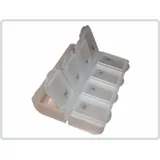 Tablettendose 7 + 1 Farbe: Transparent - Pillendose Tablettenbox Pillenbox