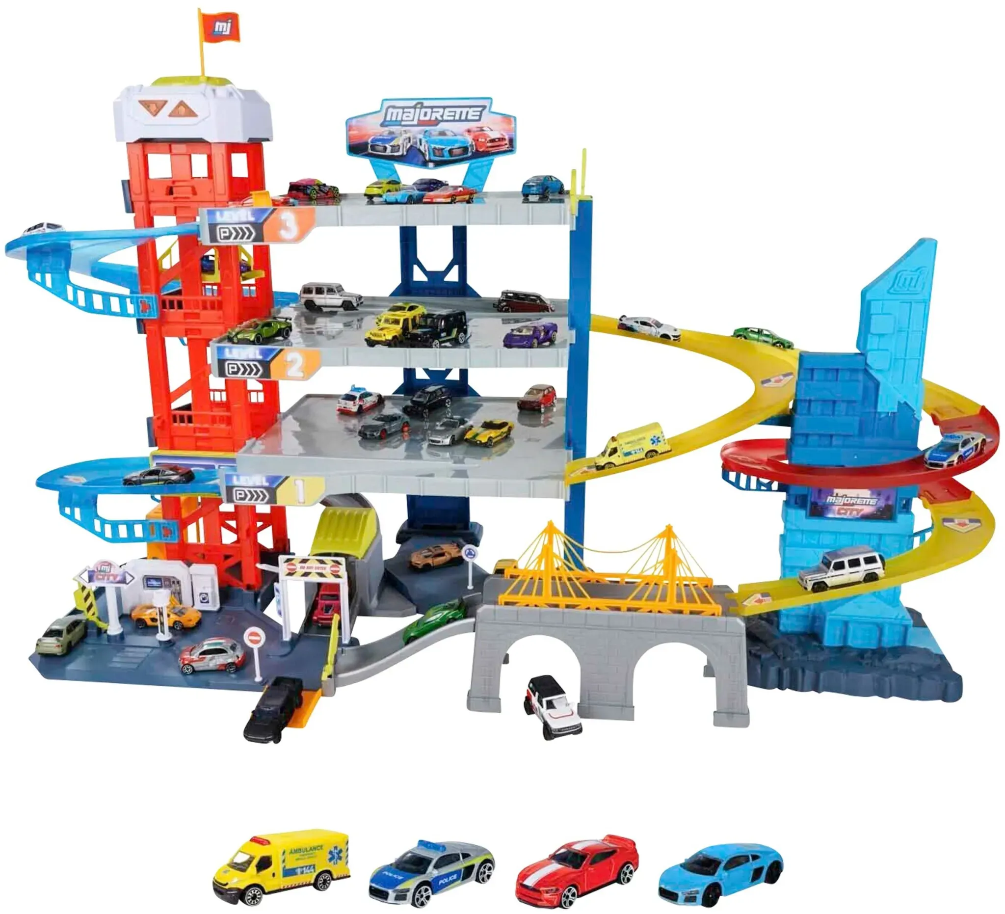 Parkgarage Double Track Garage, mehrfarbig